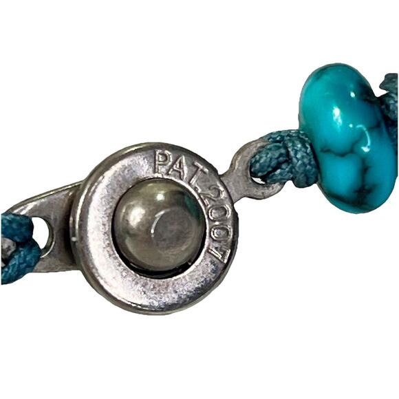 VTG Southwest Carved Heishi Turquoise Bead Necklace Sterling 925 Spacers 80.8g - Picture 13 of 16